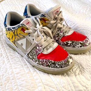 Airwalk Women’s Nova Colorful Smiley Face Graphic Casual Shoes Size 9